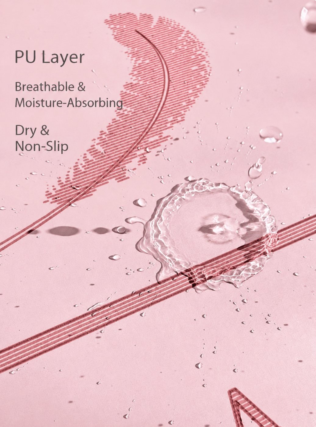 PU layer breathable and moisture-absorbing